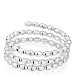 Pulseira escrava espiral em prata TOUS Basics