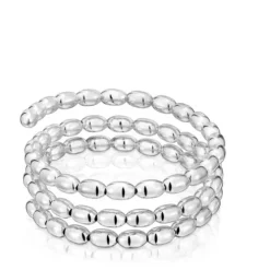 Pulseira escrava espiral em prata TOUS Basics