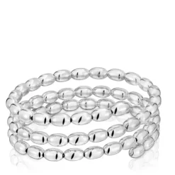 Pulseira escrava espiral em prata TOUS Basics