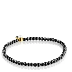 Pulseira Glory em Ónix e Prata Vermeil com Pérola