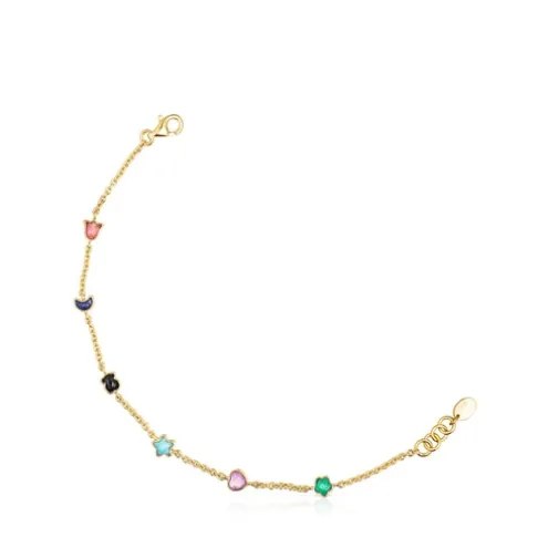 Pulseira Glory em Prata Vermeil com Pedras Preciosas