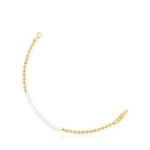 Pulseira Gloss em Prata vermeil e Pérolas