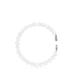 Pulseira Hold de Pérolas e Prata