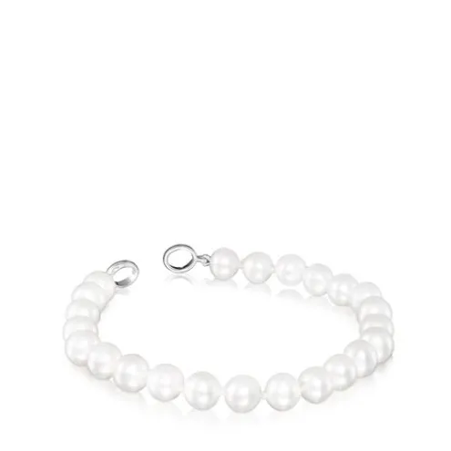 Pulseira Hold de Pérolas e Prata