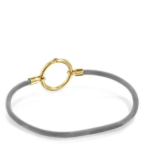 Pulseira Hold em Ouro e Aço