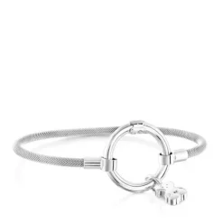 Pulseira Hold em Prata e Aço