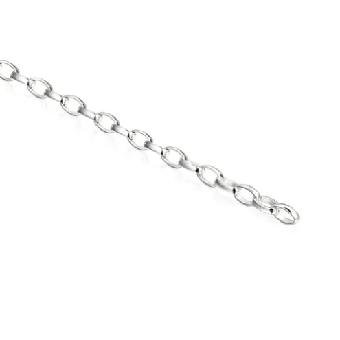 Pulseira Hold oval em Prata