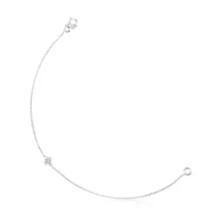 Pulseira Les Classiques cruz em Ouro Branco e Diamantes