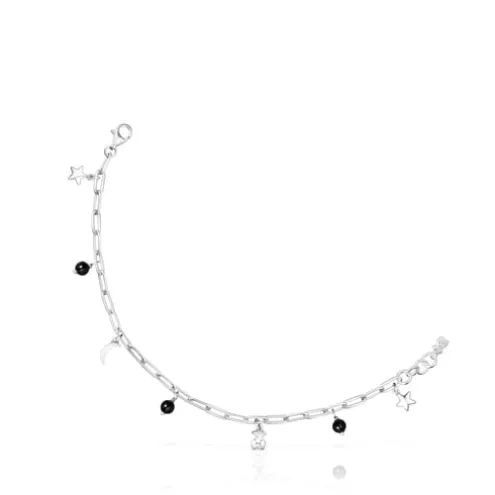 Pulseira Magic Nature em prata e ônix