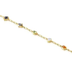 Pulseira Magic Nature em prata vermeil e pedras preciosas