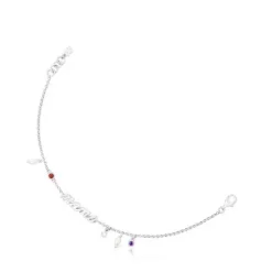 Pulseira Mama em prata, pérolas cultivadas e pedras preciosas TOUS Mama