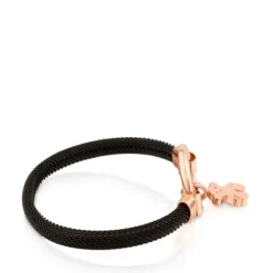 Pulseira média Hold em Prata Vermeil rosa e Aço