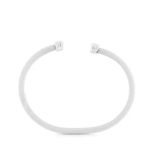 Pulseira Mesh em Prata.