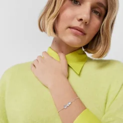 Pulseira Nocturne em Prata com Pérola