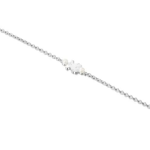 Pulseira Real Sisy em Prata e Pérolas