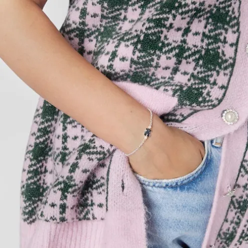 Pulseira Real Sisy em Prata e Pérolas