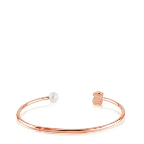 Pulseira Super Micro em Prata Vermeil rosa com Pérola