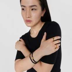 Pulseira Sweet Dolls em Prata vermeil e Ónix