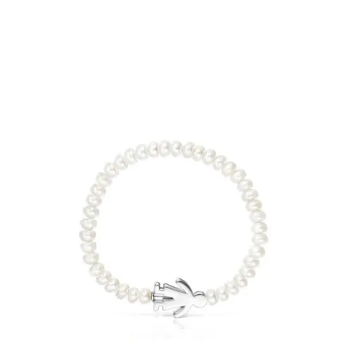 Pulseira Sweet Dolls menino de Pérolas e Prata