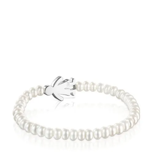 Pulseira Sweet Dolls menino de Pérolas e Prata