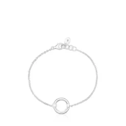 Pulseira TOUS Fellow em prata com uma pérola e urso