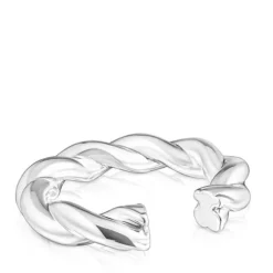 Pulseira XL Twisted em prata