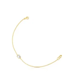 Pulseira XXS urso em Ouro e Nácar