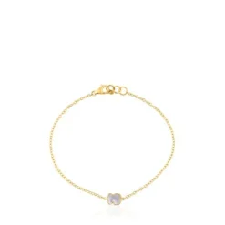 Pulseira XXS urso em Ouro e Nácar