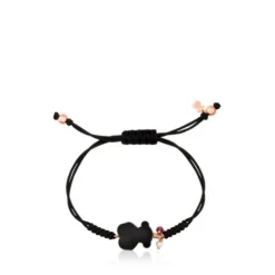 Pulseira New Tibet em Prata Vermeil rosa com Pedras Preciosas