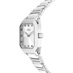Relógio analógico com bracelete em aço Karat Squared