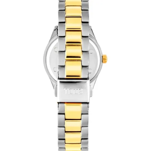 Relógio analógico com bracelete em aço e aço IPG dourado TOUS T-Bear Kdt