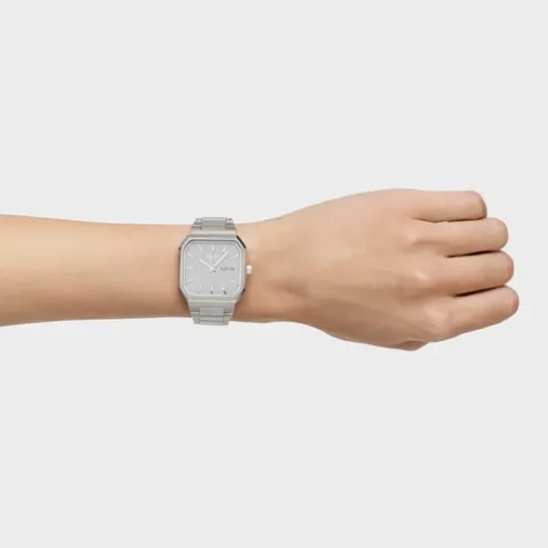 Relógio analógico com bracelete em alumínio Lit