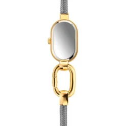 Relógio analógico com bracelete em aço e caixa em aço IPG dourado TOUS Hold Oval