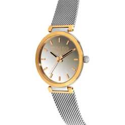 Relógio analógico com bracelete em aço e caixa de alumínio na cor IPG dourado TOUS S-Mesh Mirror