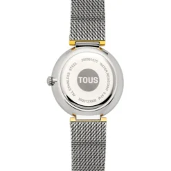 Relógio analógico com bracelete em aço e caixa de alumínio na cor IPG dourado TOUS S-Mesh Mirror
