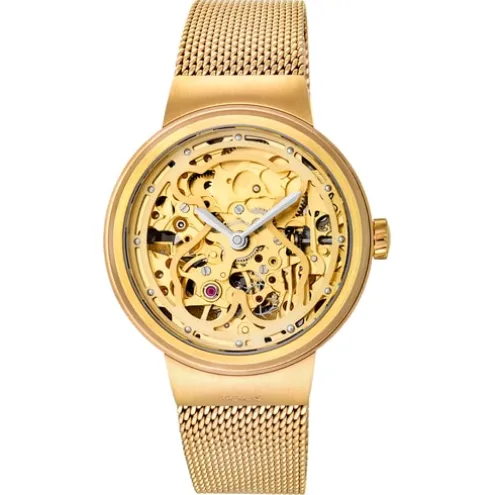 Relógio automático Rond em aço IP dourado