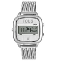 Relógio digital com bracelete em aço D-Logo New