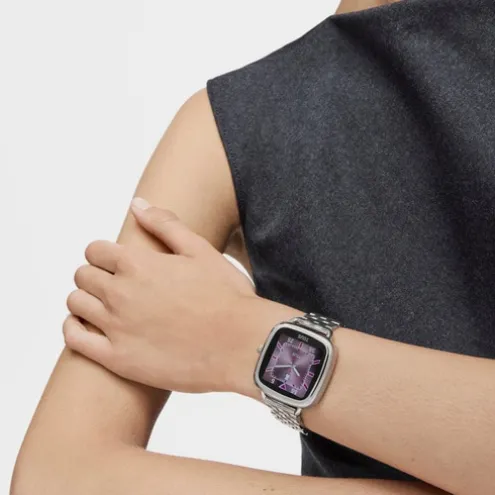 Relógio smartwatch com bracelete em aço D-Connect