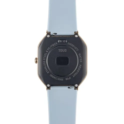 Relógio smartwatch com correia em nylon e correia em silicone azul B-Connect