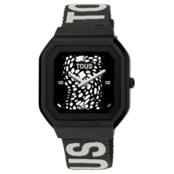 Relógio smartwatch com correia em nylon e correia em silicone lilás B-Connect