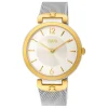 Relógio S-Mesh em aço inoxidável