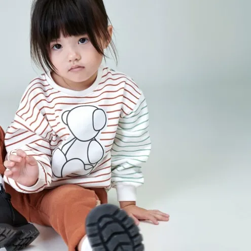 Sweatshirt às riscas com Bold Bear Casual cor única