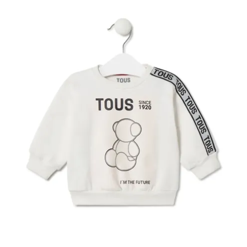 Sweatshirt ''TOUS I'm the future'' Casual cor crua