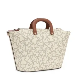 Tote bag grande bege Kaos Icon