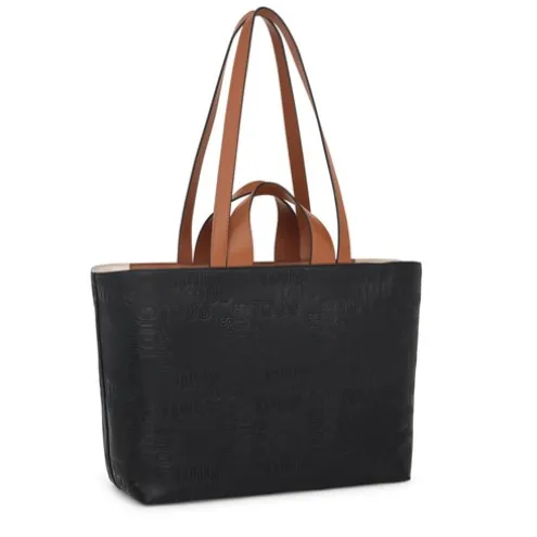Tote bag média preta e castanha TOUS Nanda