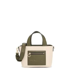 Tote bag pequena bege e caqui TOUS Nanda