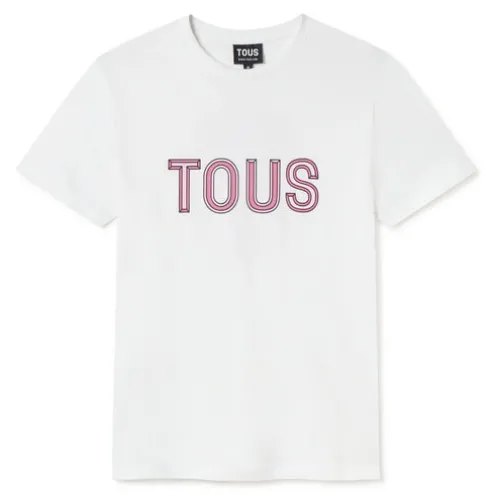 T-shirt de manga curta rosa TOUS Bear Faceted M