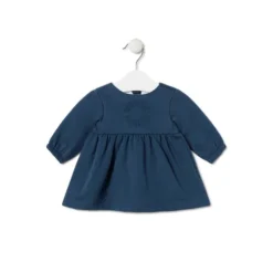 Vestido de bebé para menina Trend azul marinho