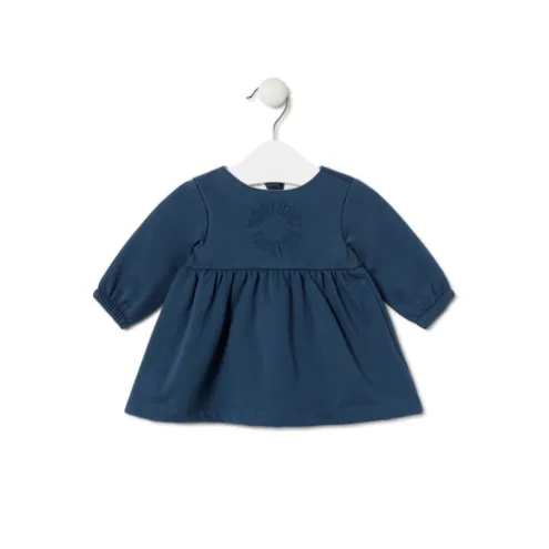 Vestido de bebé para menina Trend azul marinho