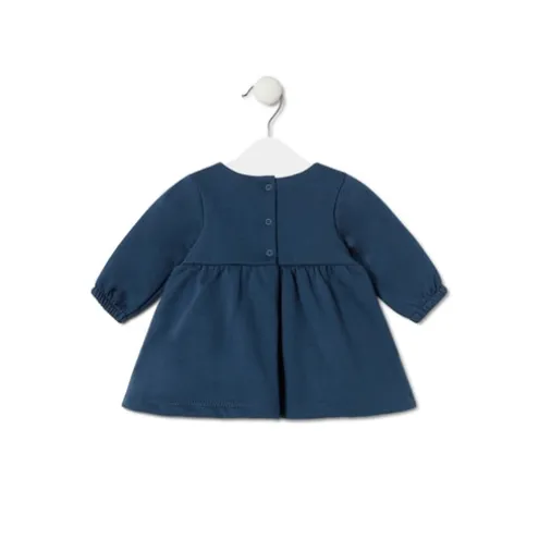Vestido de bebé para menina Trend azul marinho